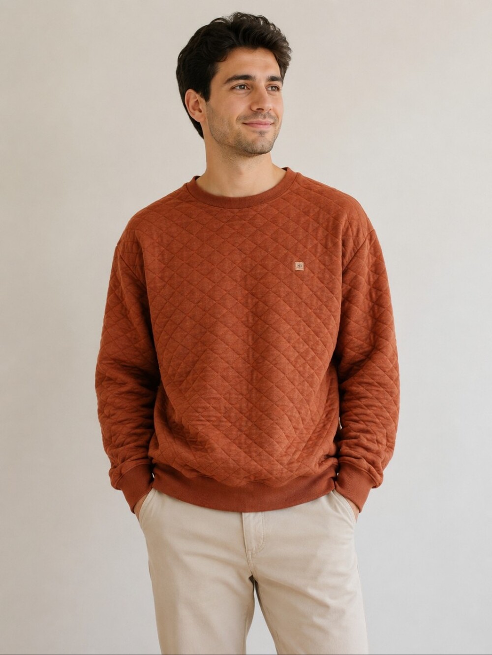 Ten Tree Quilted Sweater